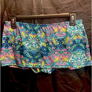 KENNETH COLE Reaction skirted bikini bottom. Size S, Brightly colored, NWOT